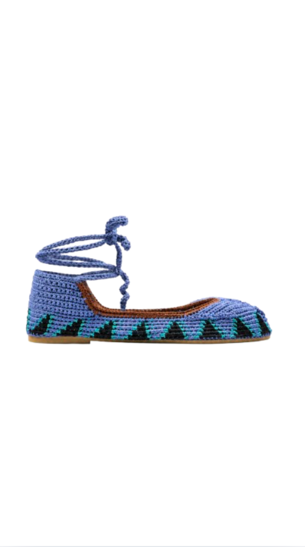 Sandales Ballerina - Bleu Prune