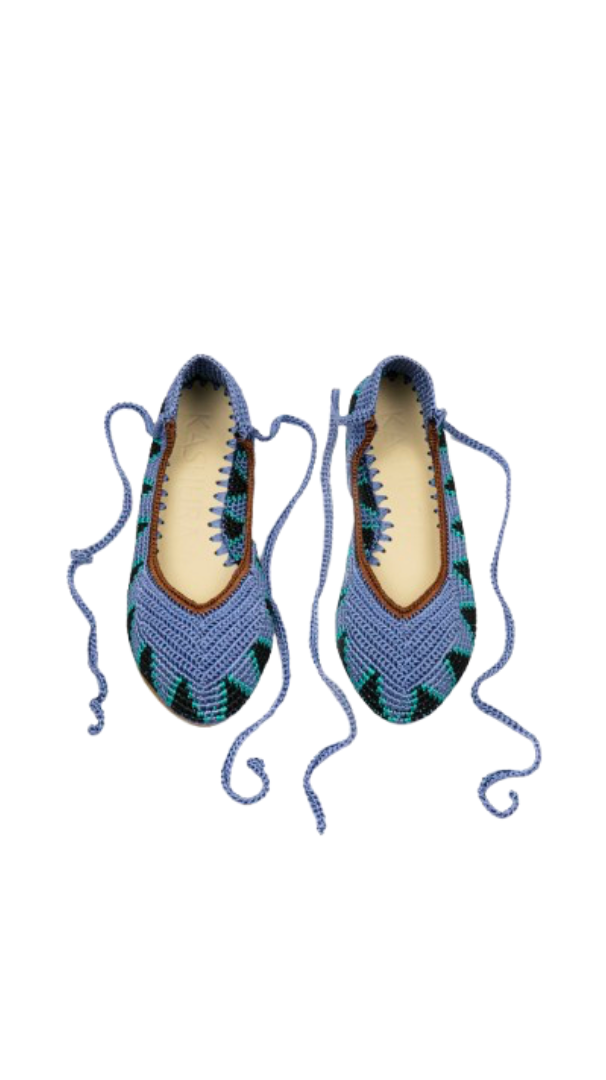 Sandales Ballerina - Bleu Prune