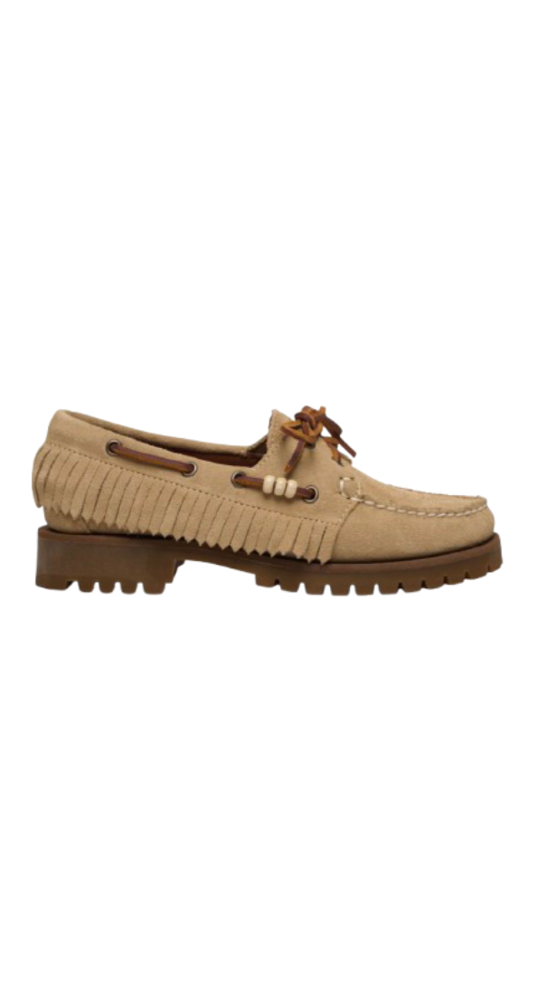 Ranger Suede Fringe - Beige Camel