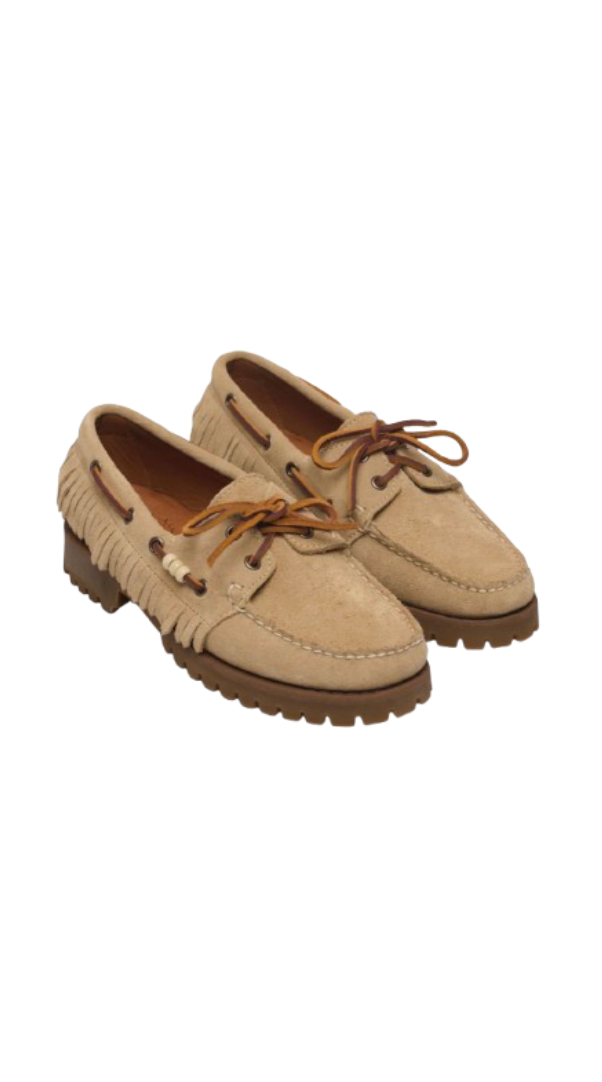 Ranger Suede Fringe - Beige Camel