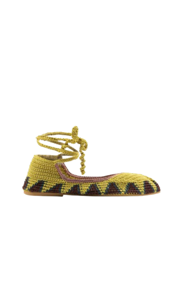Sandales Ballerina - Jaune Moutarde