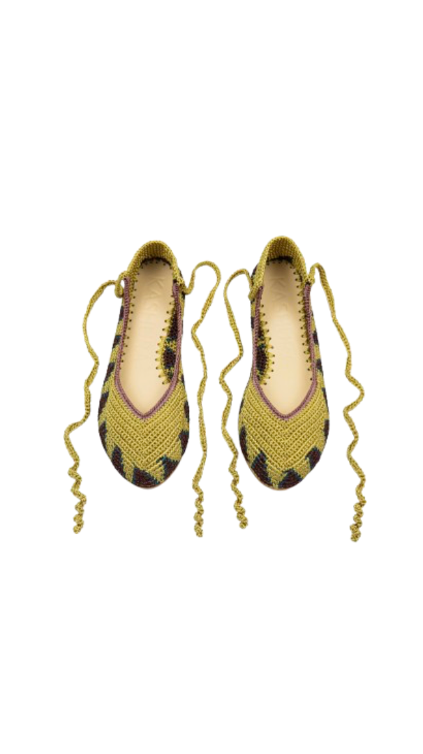 Sandales Ballerina - Jaune Moutarde