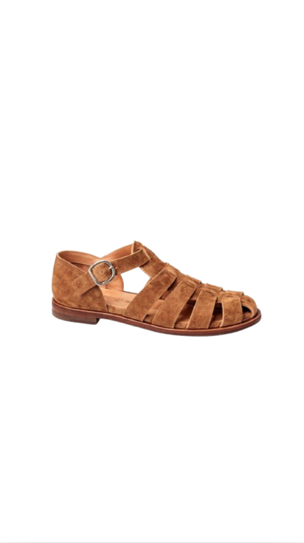 Sandales Méduse en Daim - Camel