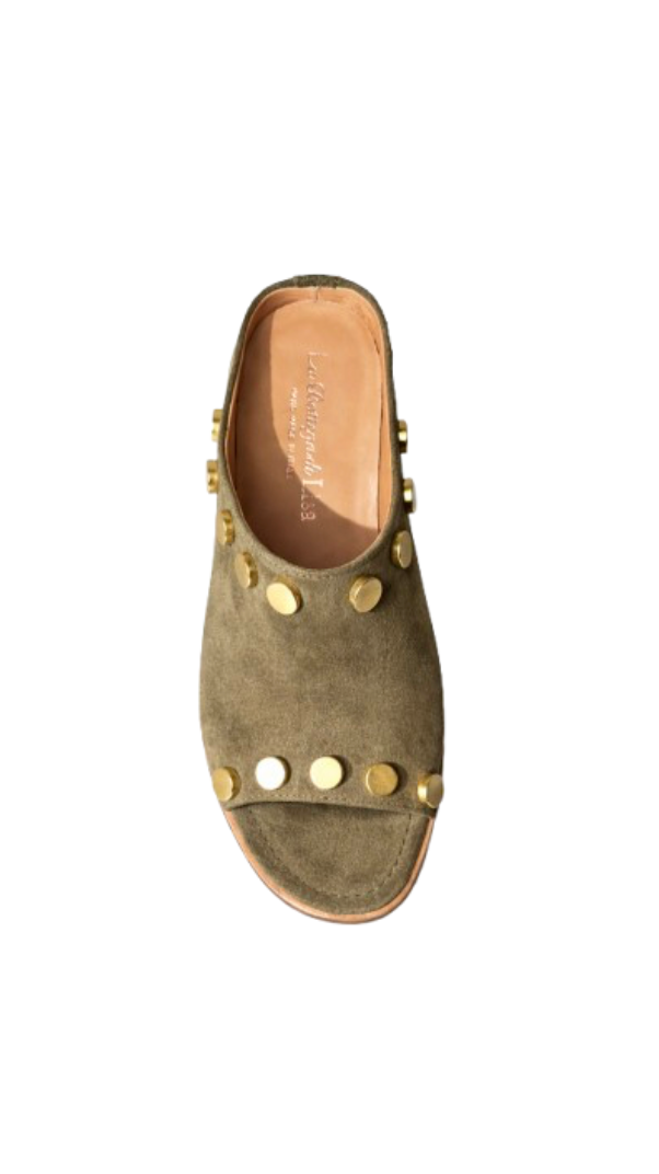 Mules à Talons - Kaki