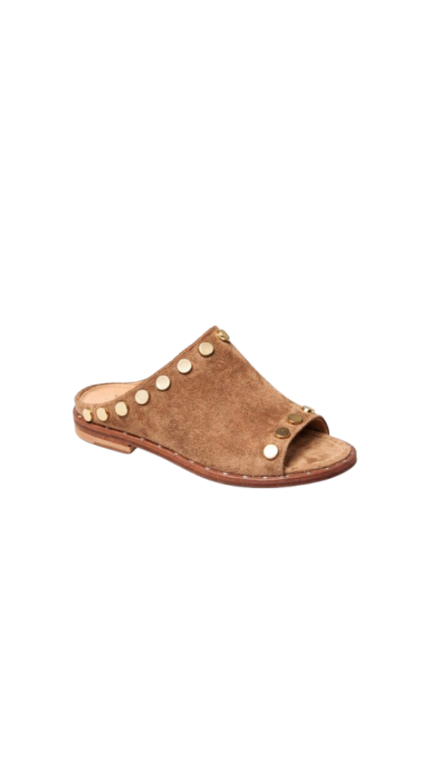 Sandales Plates en Daim - Camel