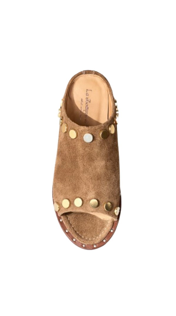 Sandales Plates en Daim - Camel