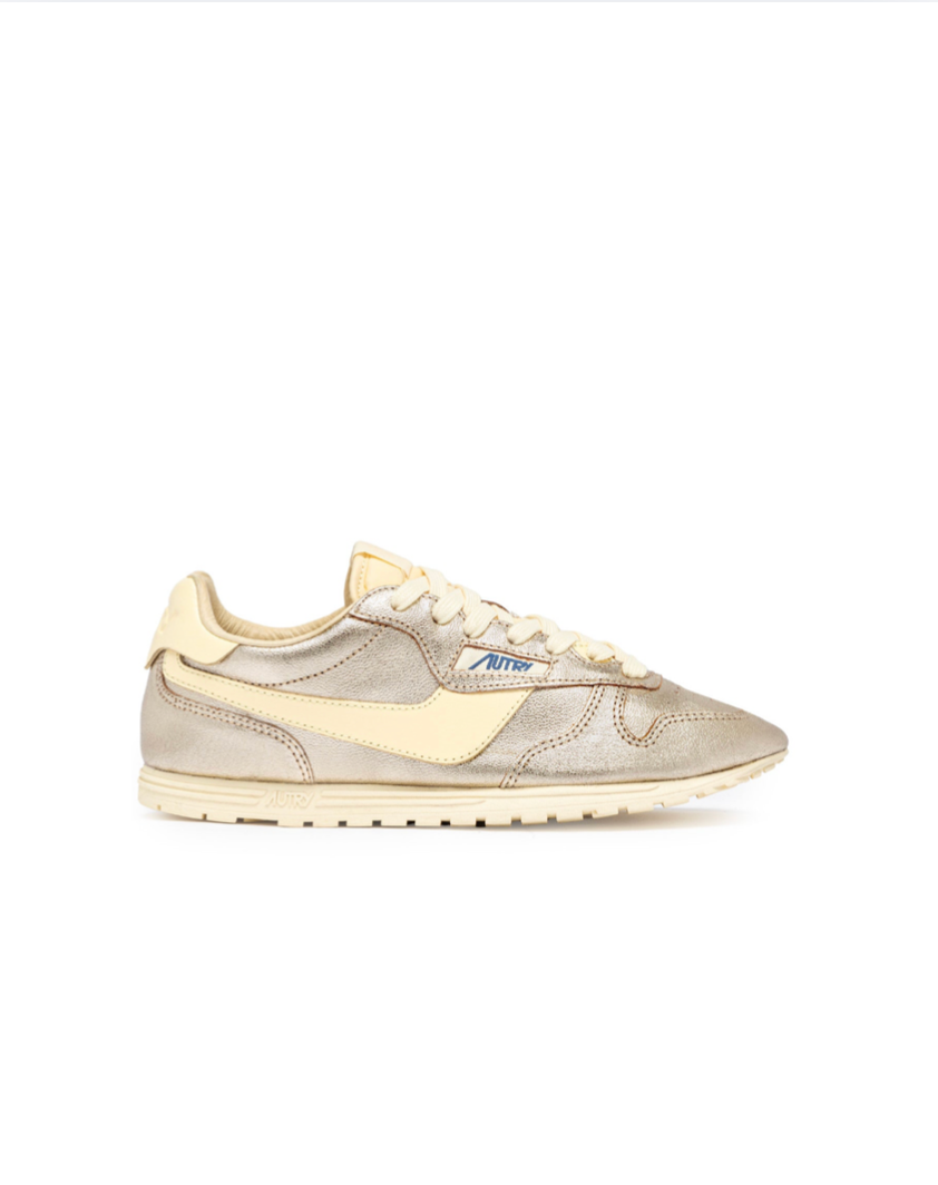 Baskets Windspin en Daim et Cuir - Platine et Lamine