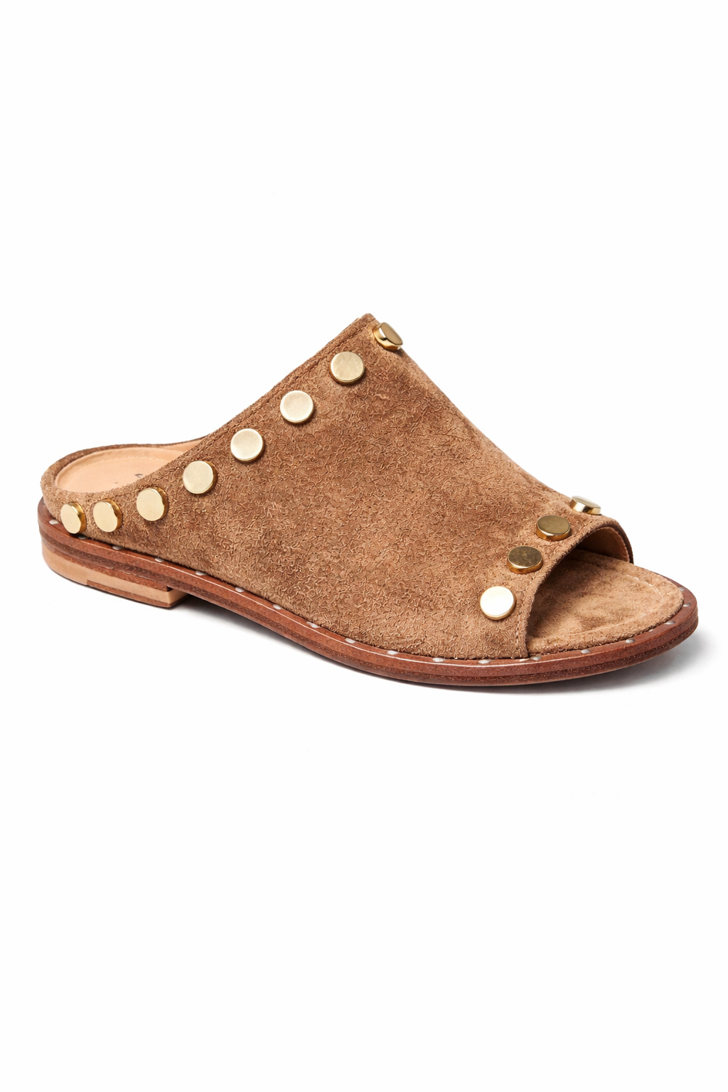 Sandales Plates en Daim - Camel