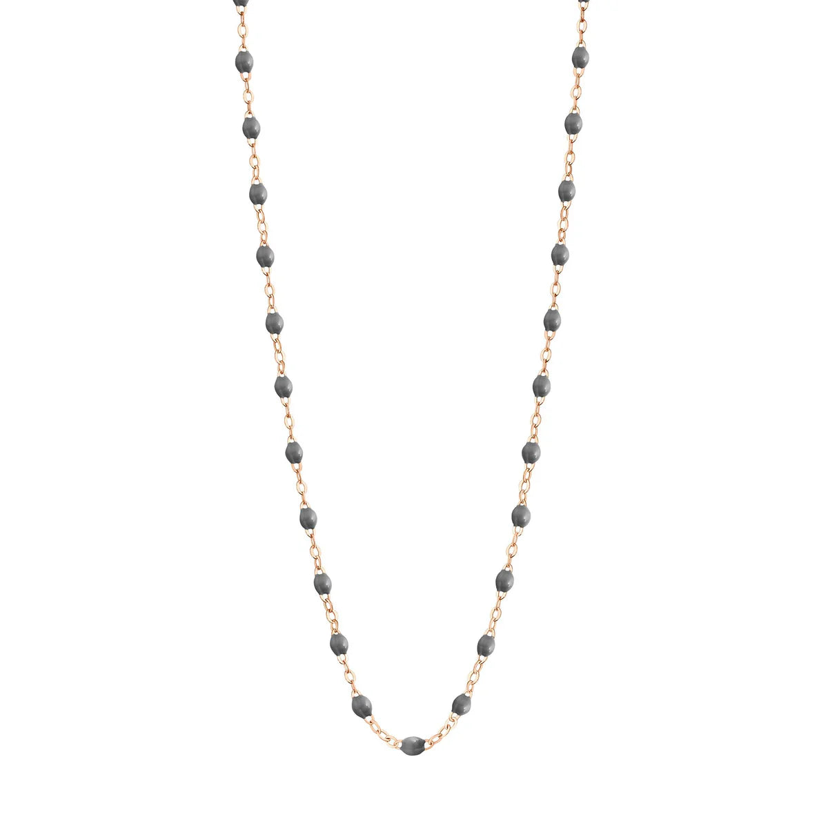 Collier Classique Gigi Or Rose - Gris Foncé