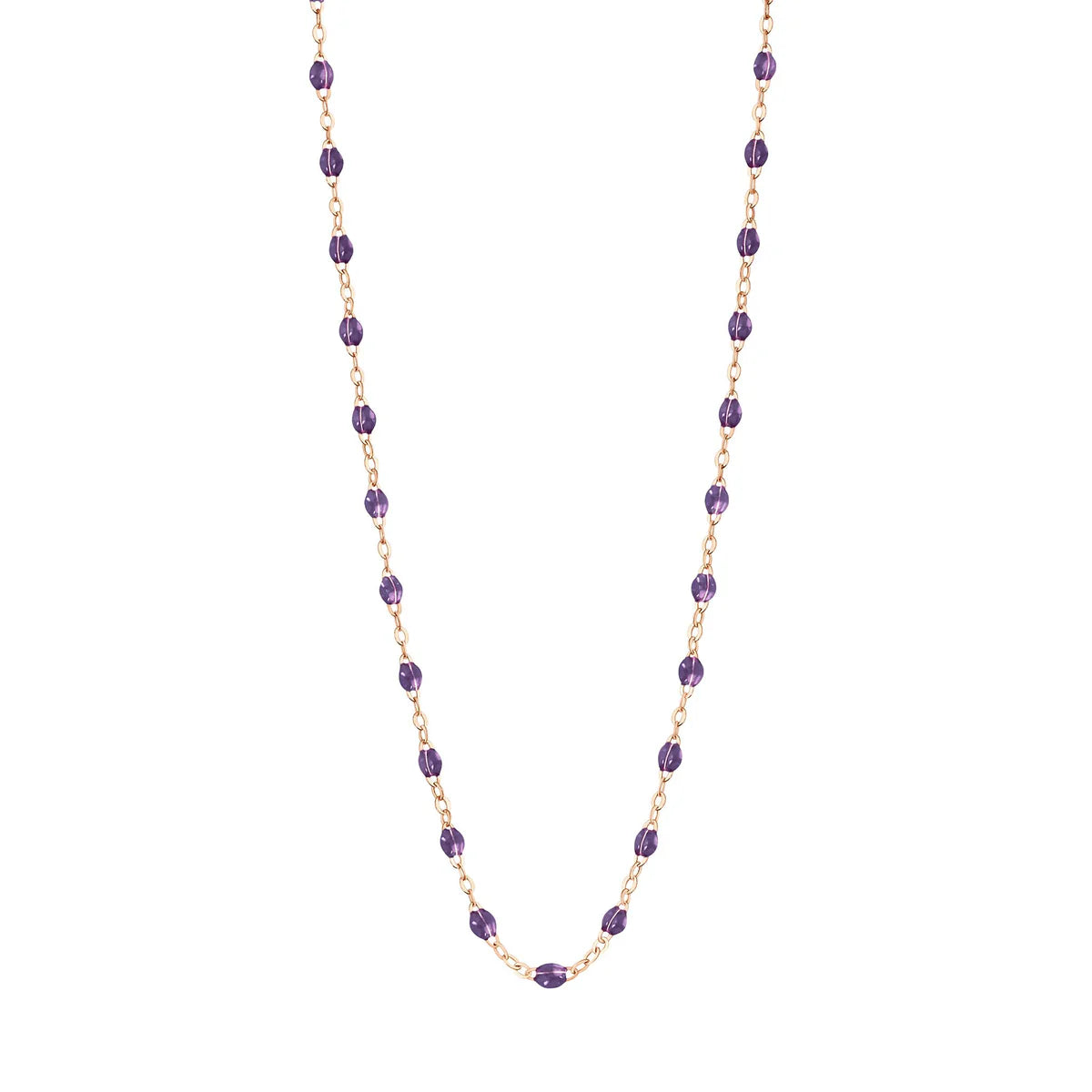 Collier Classique Gigi Or Rose - Violet