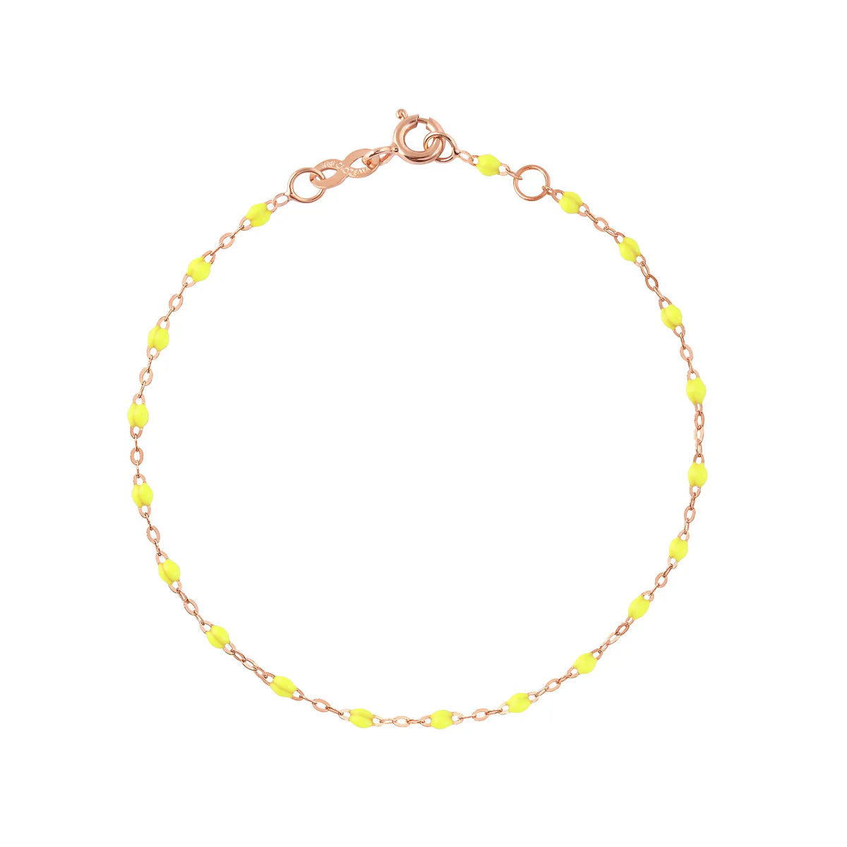 Bracelet Classique Gigi Or Rose - Jaune Fluo