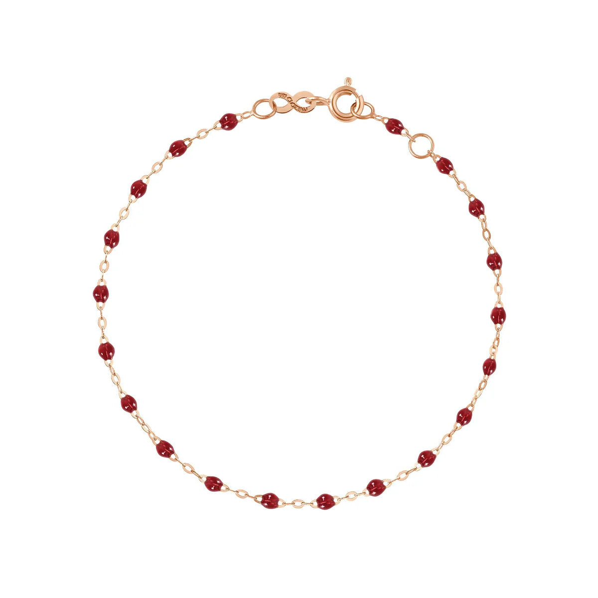 Bracelet Classique Gigi Or Rose - Rouge