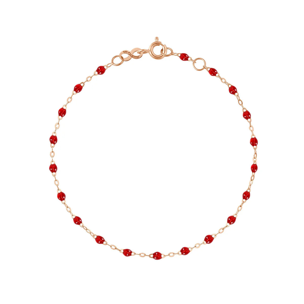 Bracelet Classique Gigi Or Rose - Rubis