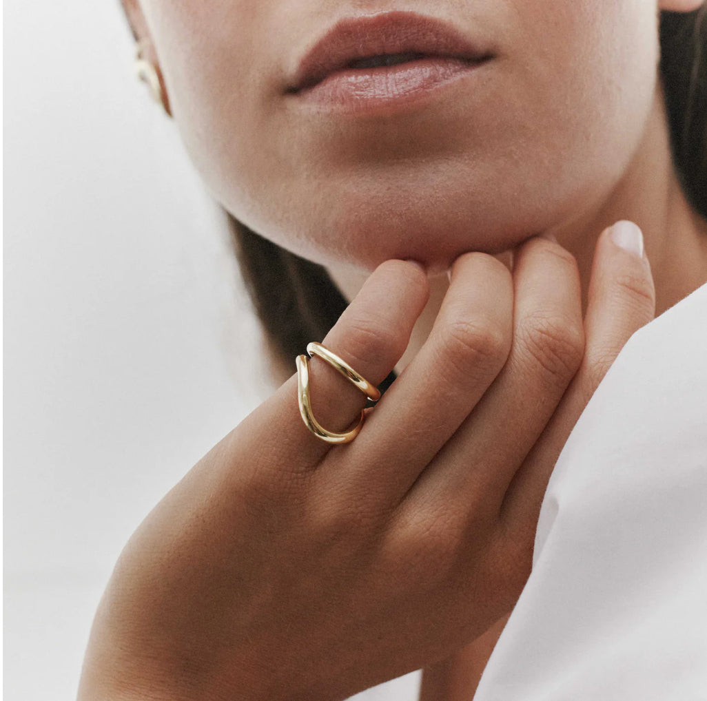 Bague Écho - Doré