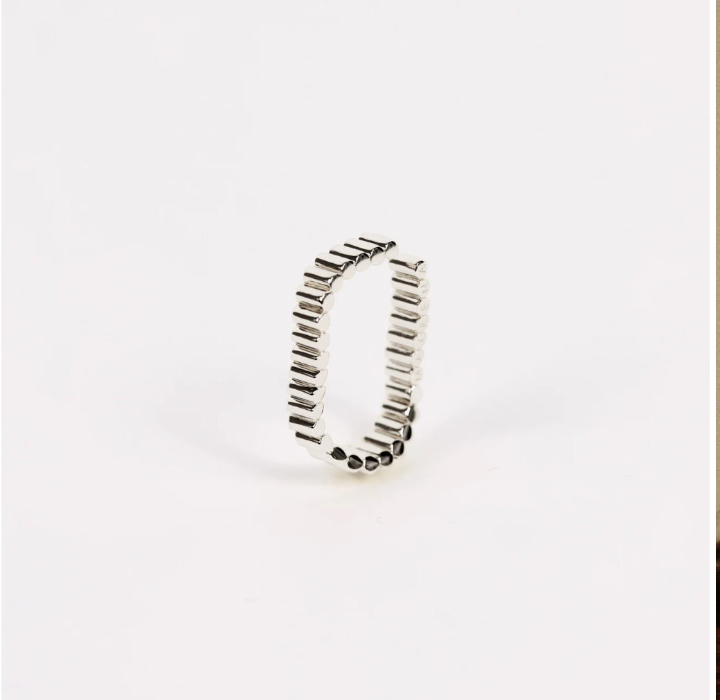 Earcuff Memphis Horizontal - Argenté