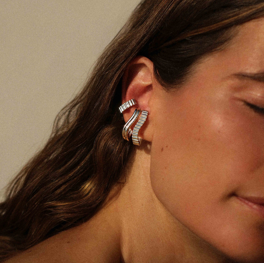 Earcuff Memphis Mini - Argenté