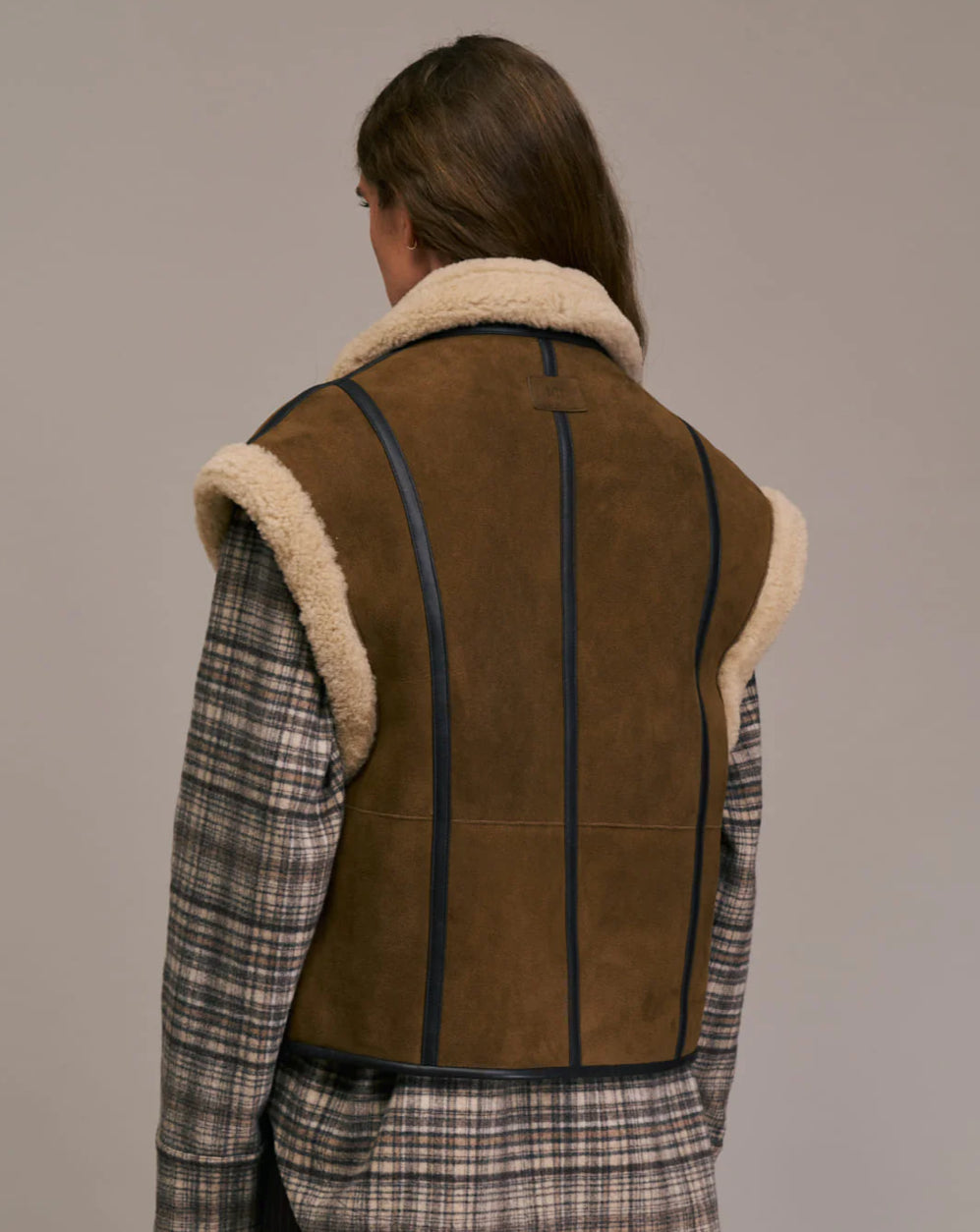 Gilet Gialo - Écru et Camel
