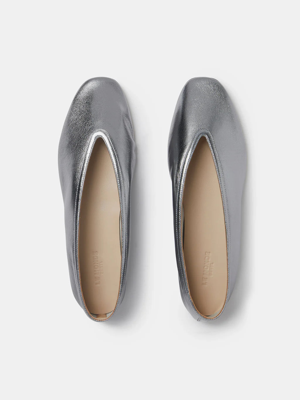 Luna Slipper Leather - Silver