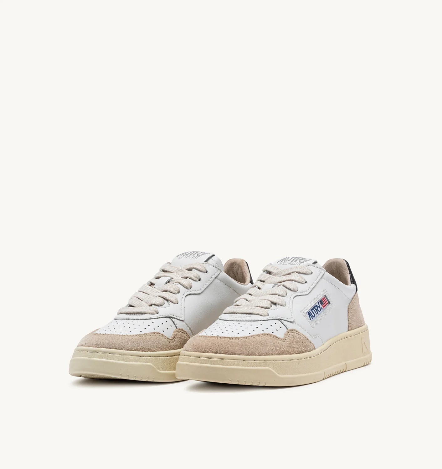 Baskets Medalist Low en Cuir et Daim - Noir
