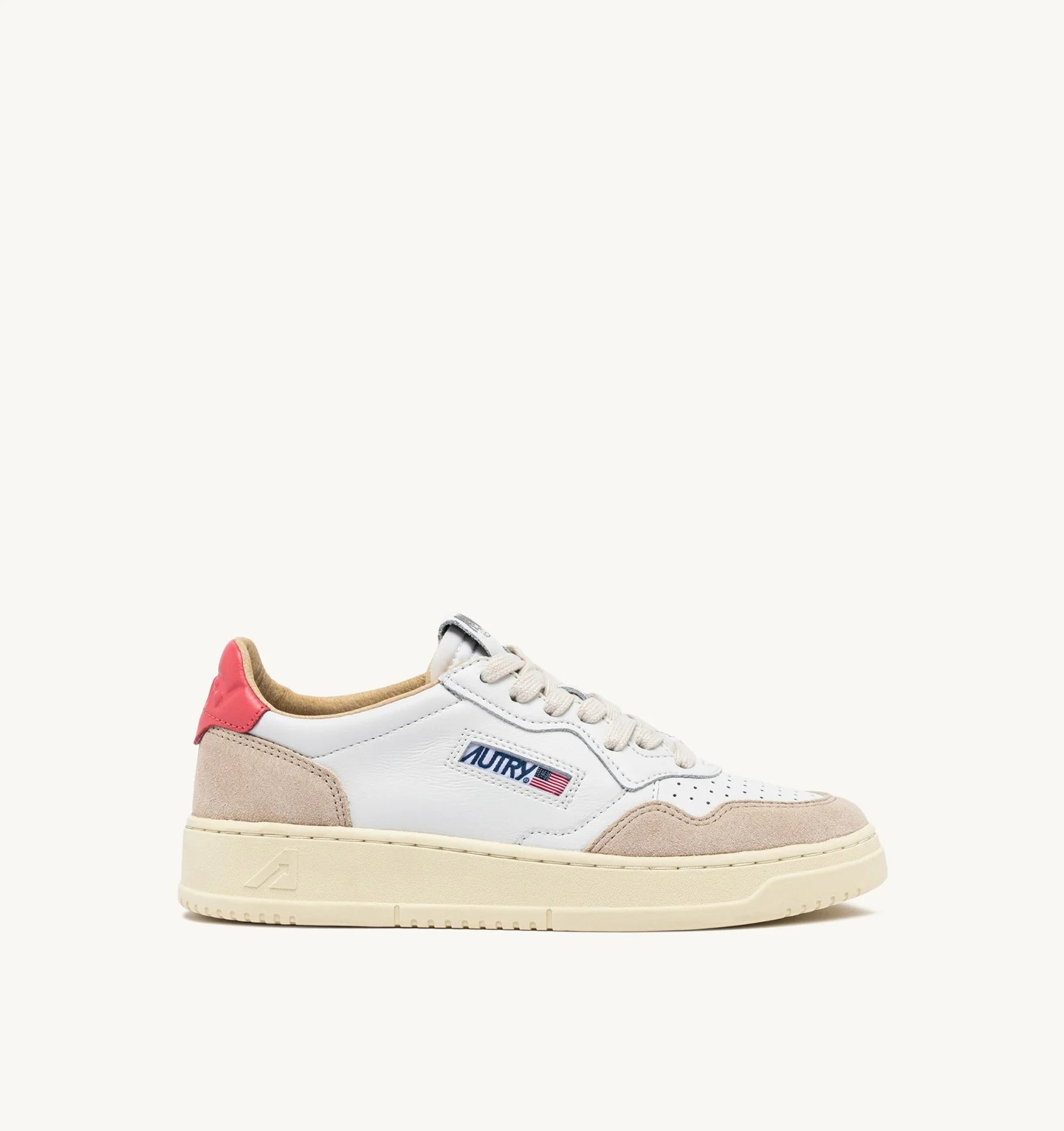 Baskets Medalist Low en Cuir et Daim - Covert Tearose