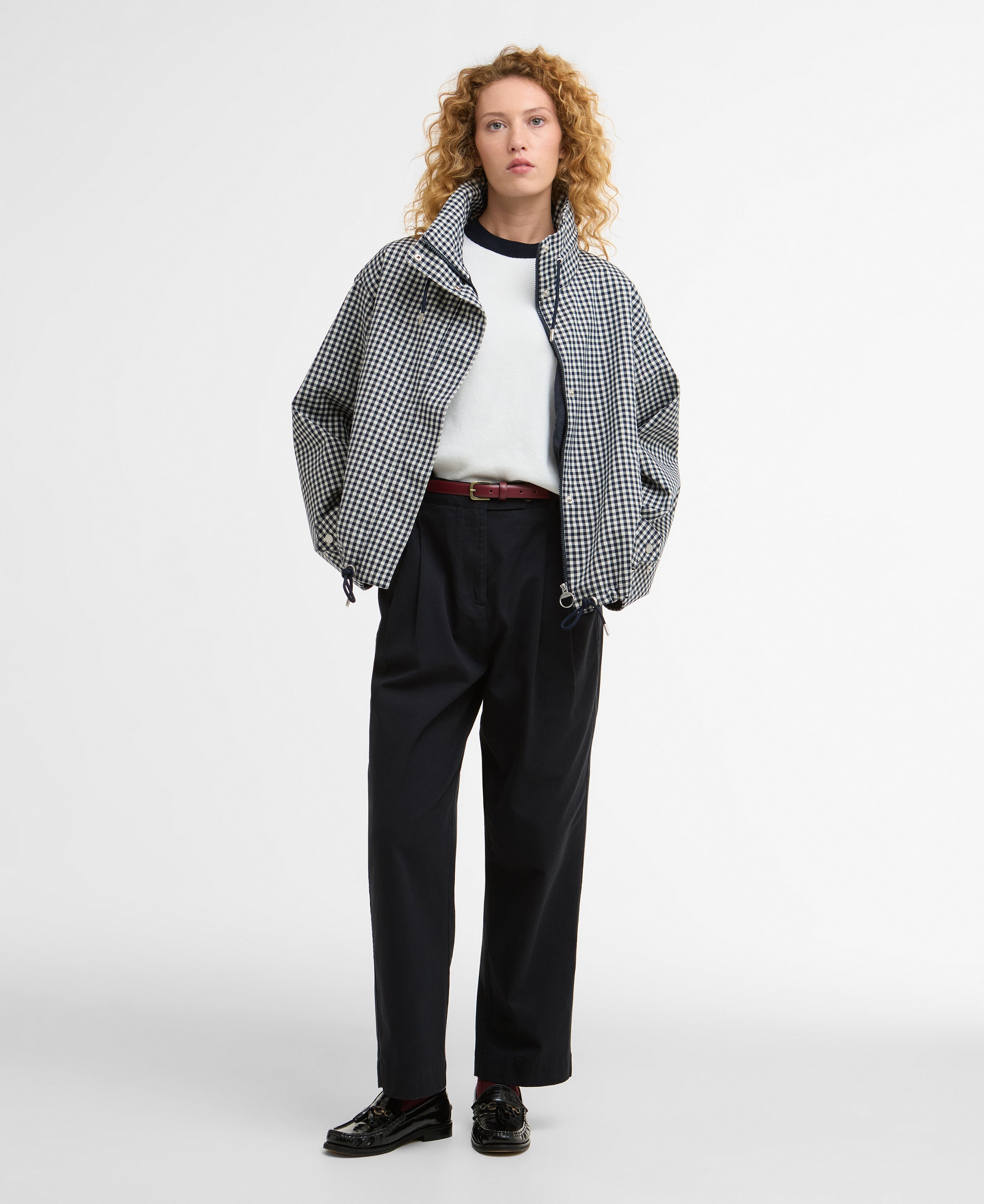 Veste Bronwyn Check Showproof - Navy Ging
