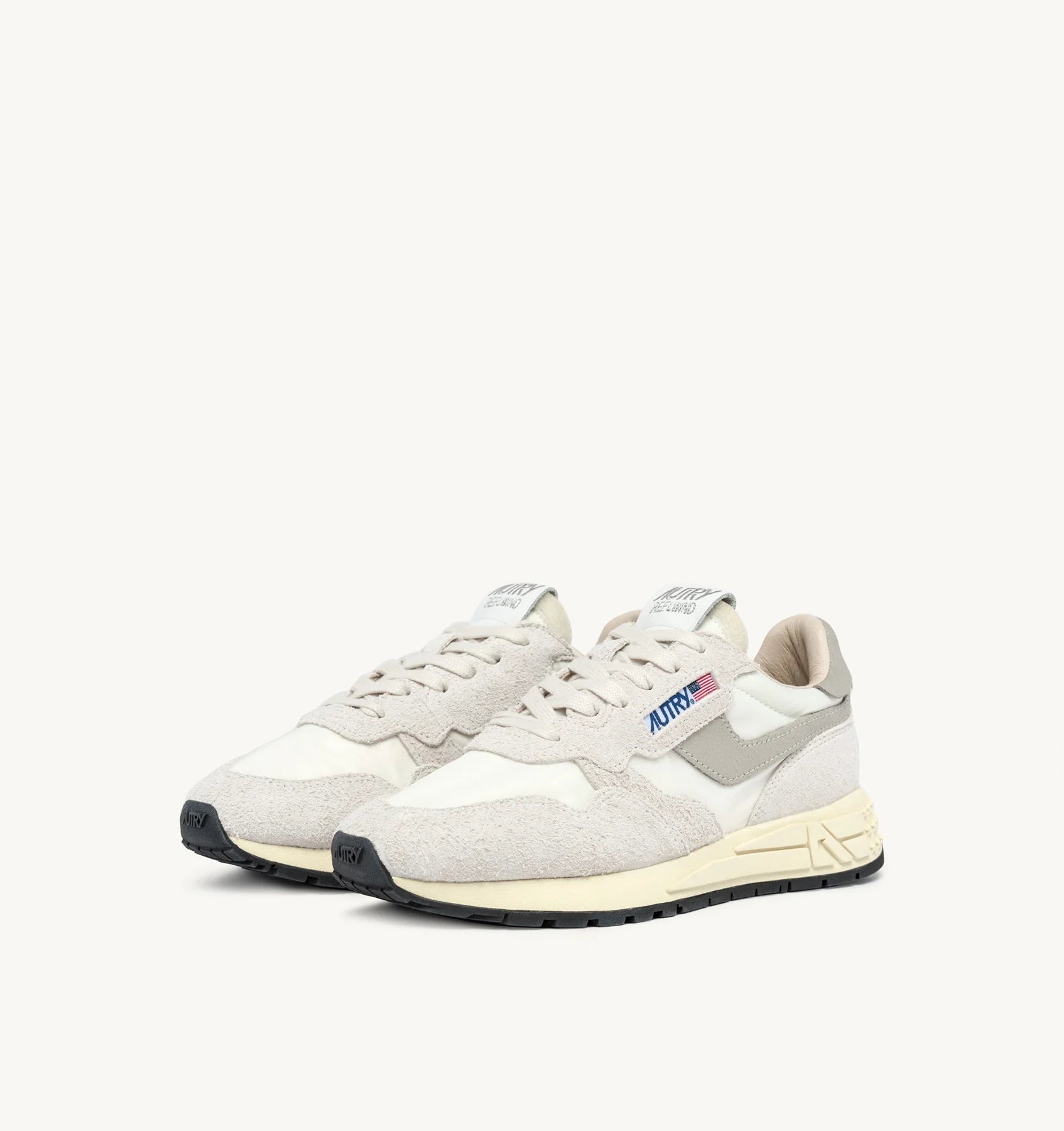 Baskets Reelwing Low en Nylon et Daim - Beige
