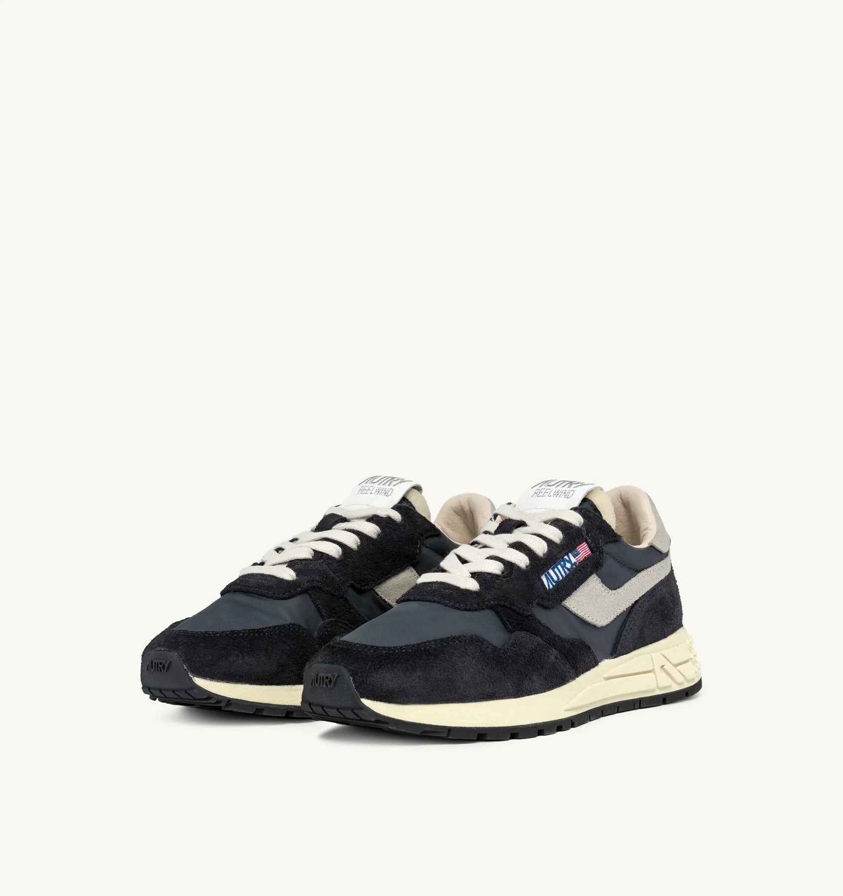 Baskets Reelwind Low en Nylon et Daim - Noir