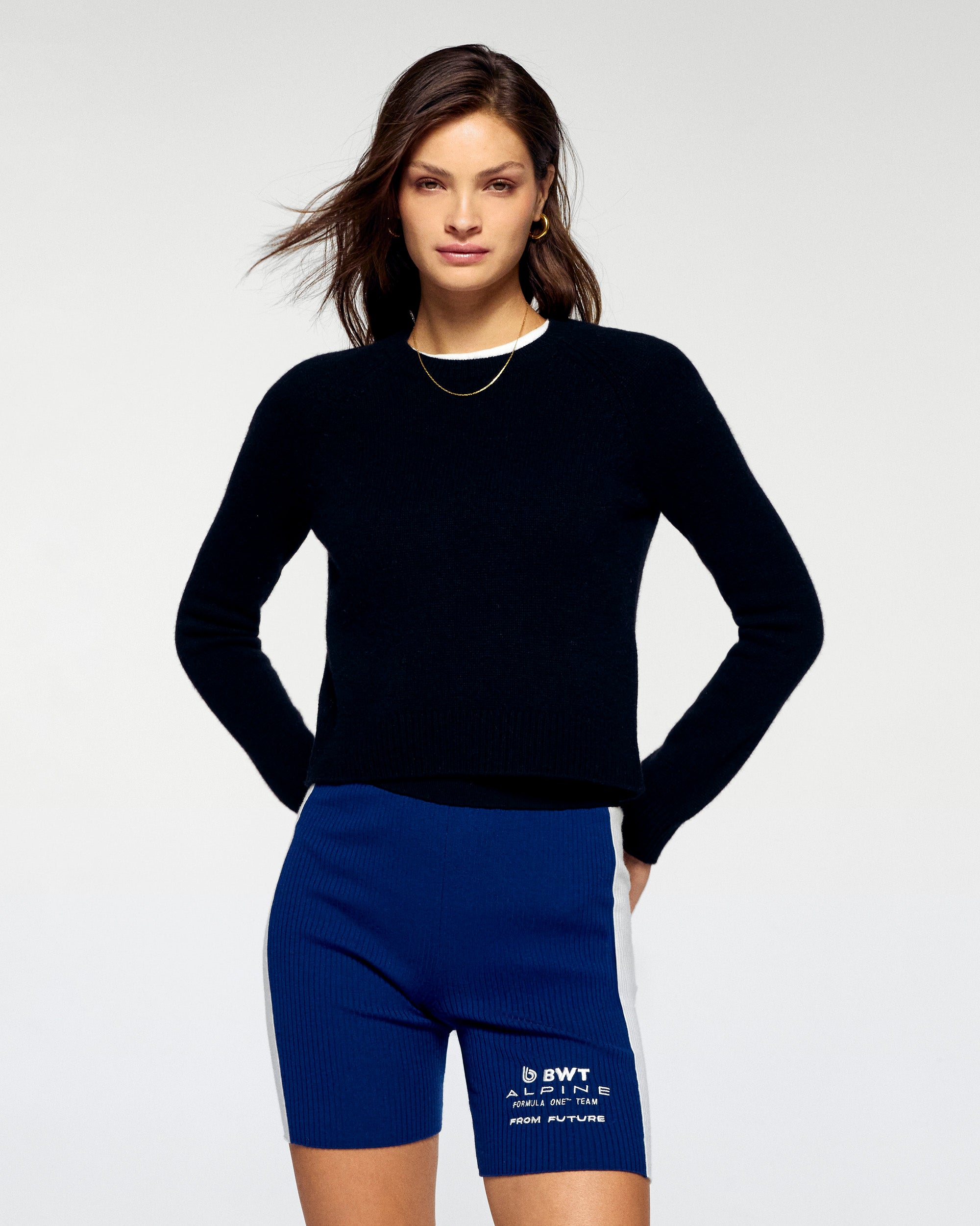 Pull Col Rond - Noir