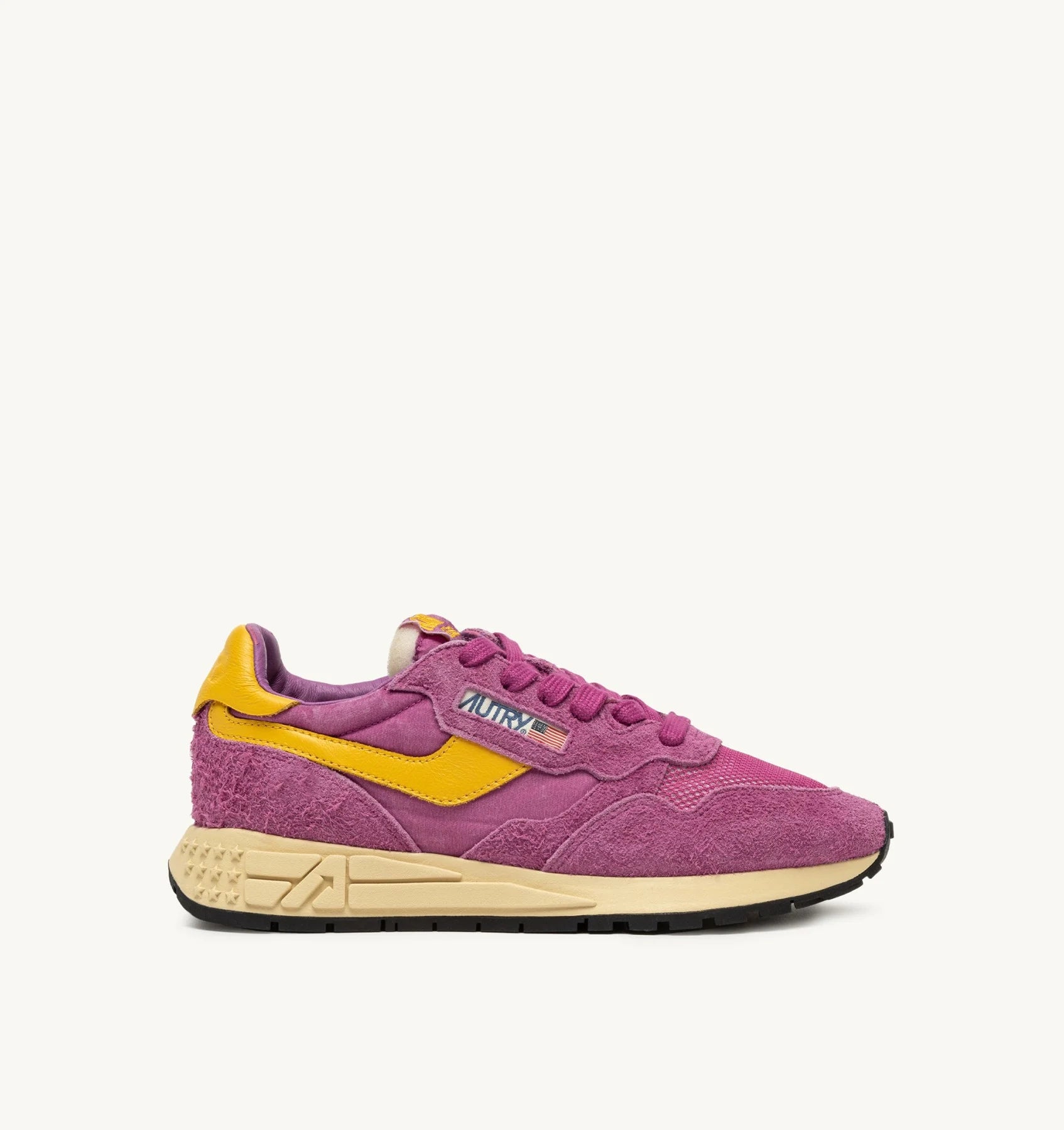 Baskets Reelwind Low en Nylon et Daim - Rose et Calen