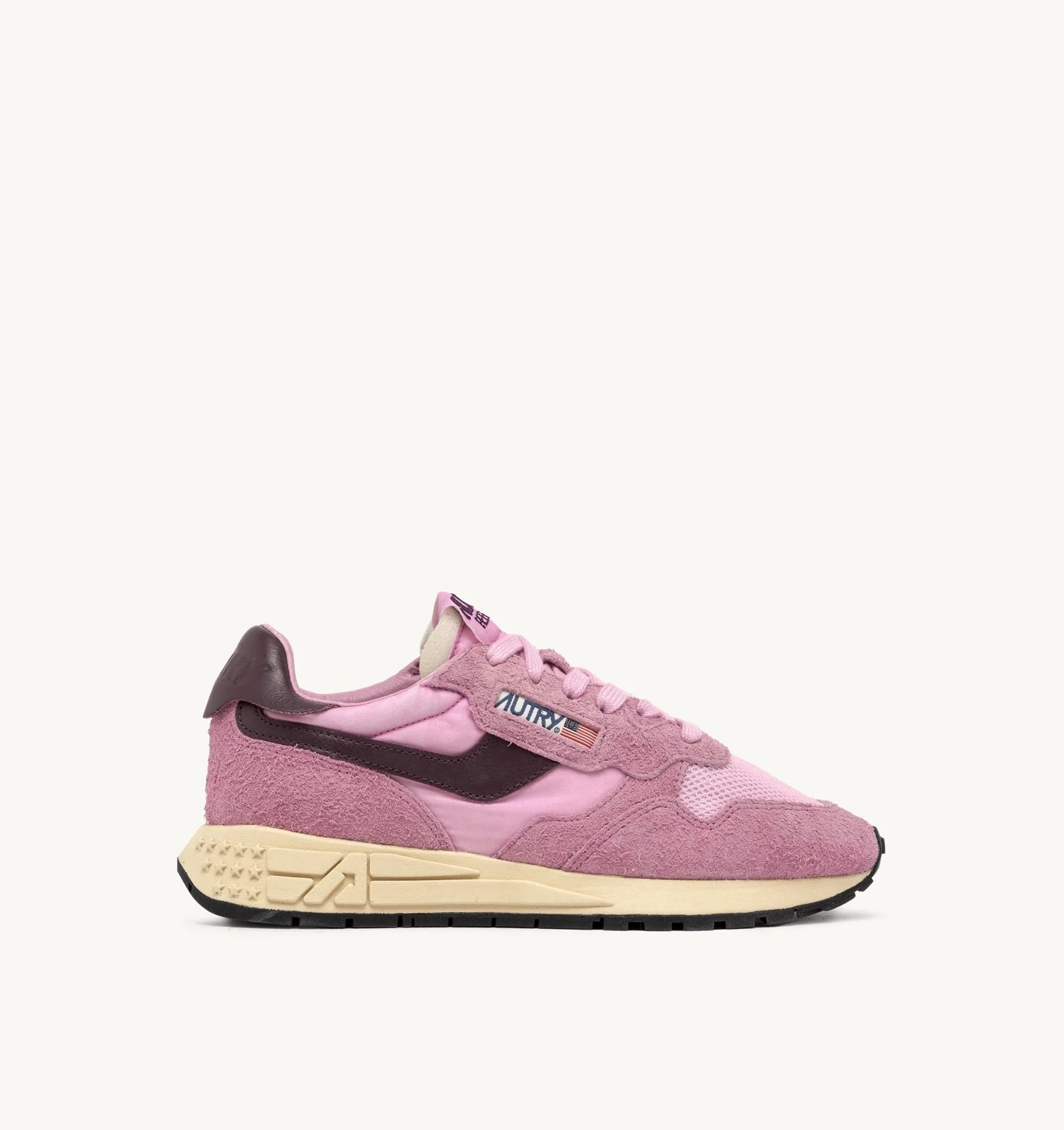 Baskets Reelwind Low en Daim et Nylon - Rose