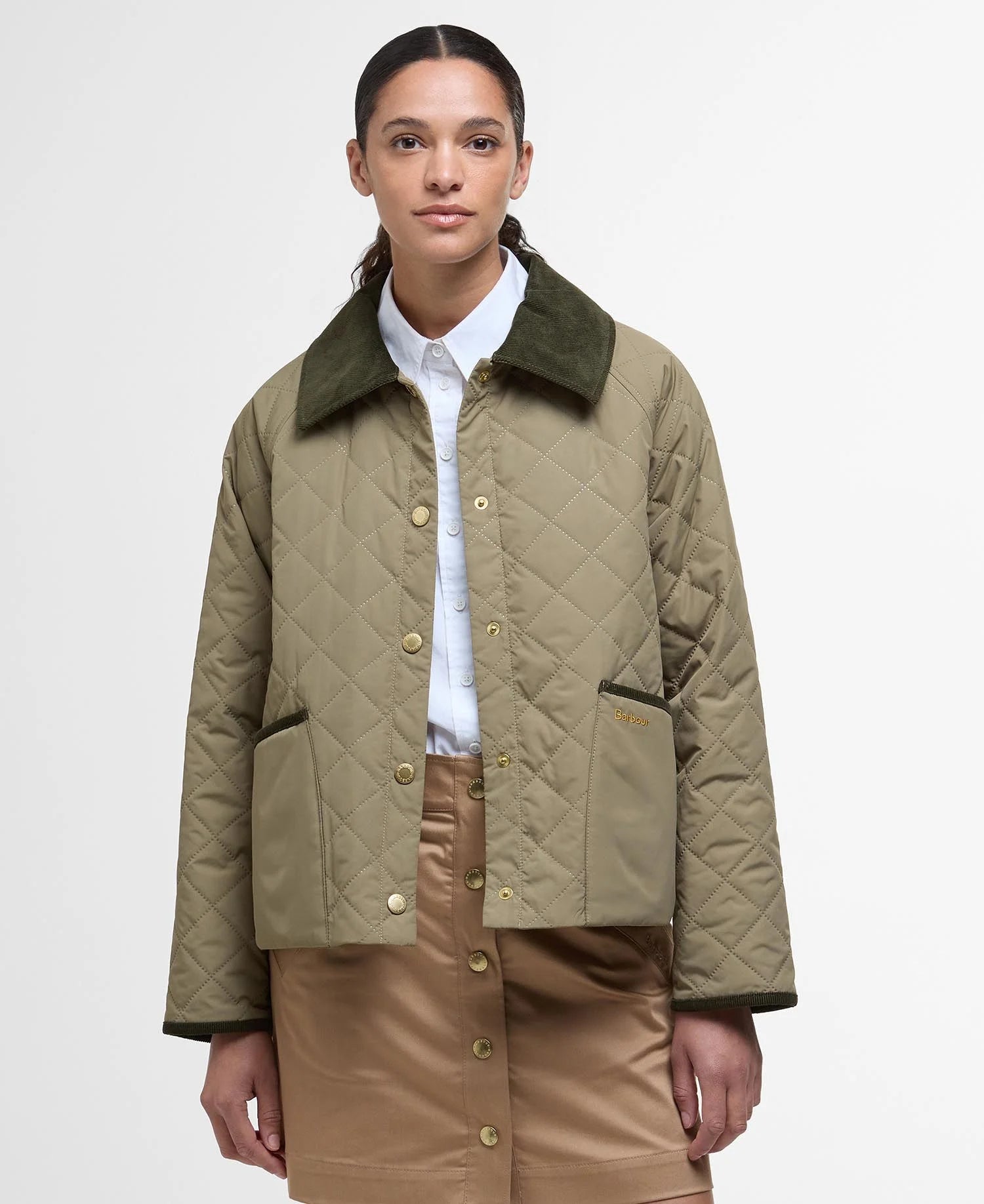 Anise Quilted Jacket - Dusky Green/Ancient