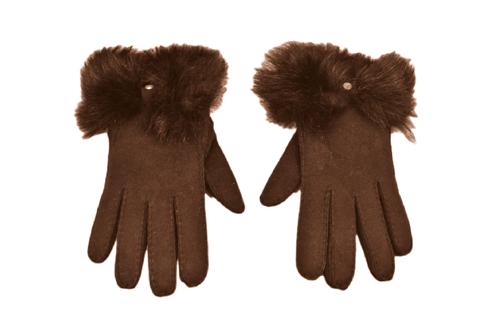 Gants Long Pile Bow Glove